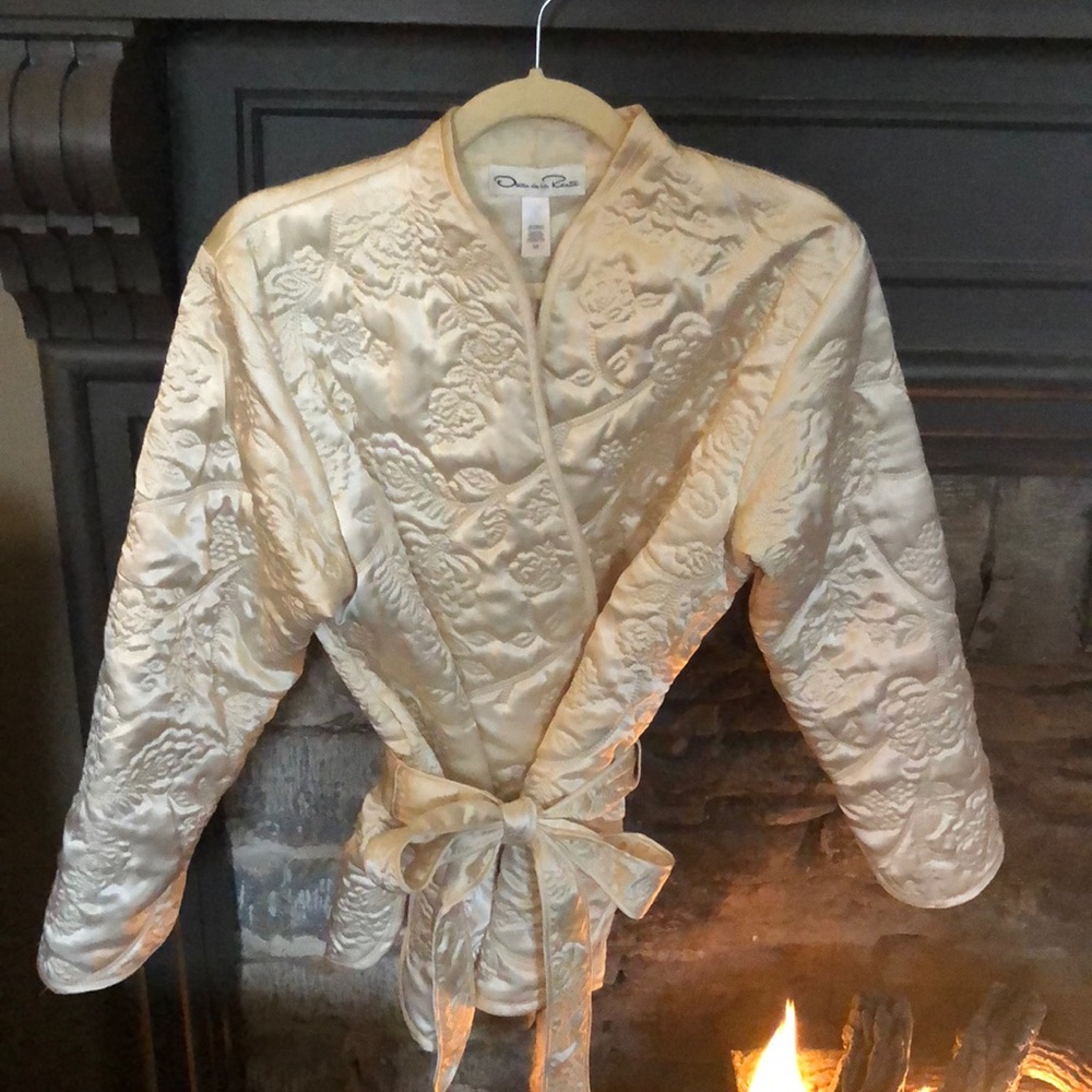 Oscar De La Renta satin kimono